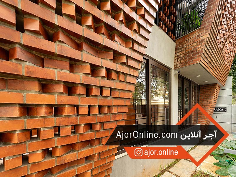 وزن نمای آجری ویلا