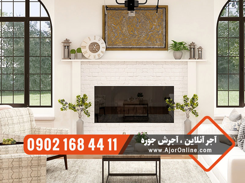 مزایای طراحی شومینه با آجر