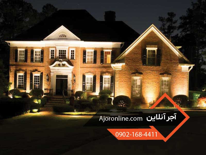 نورپردازی نمای آجری