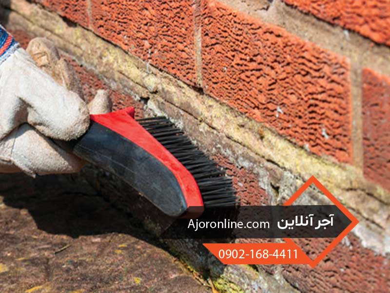چگونه سیمان خشک شده را از روی آجر پاک کنیم؟