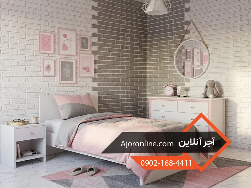سبک مینیمال در طراحی اتاق خواب دخترانه