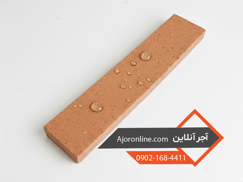 آبگریز شدن آجر بعد از اجرای نانو