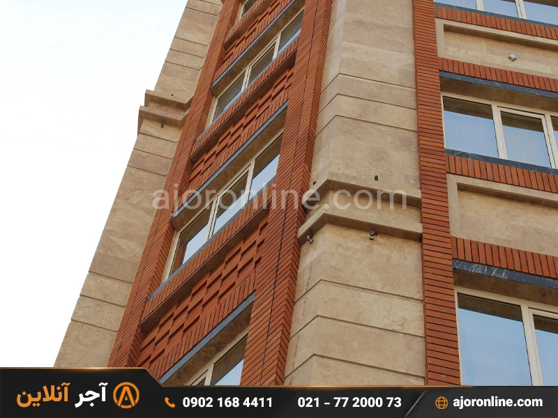 نمای ترکیبی با آجر نسوز