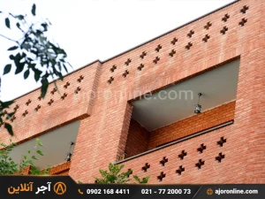 نمای آجر قزاقی