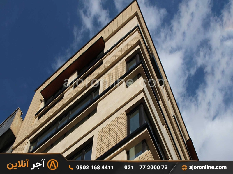نمای ترکیبی با آجر شاموتی