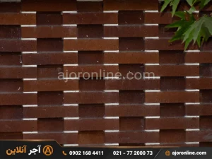 نمای ترکیبی سنگ و آجر