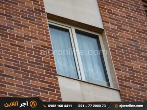 نمای ترکیبی سنگ و آجر