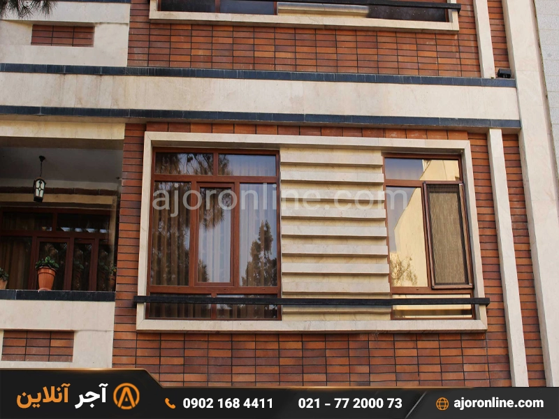 نمای ترکیبی با آجر سمیرم