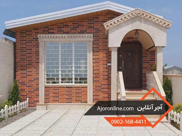 نمای سنگ و آجر ویلایی